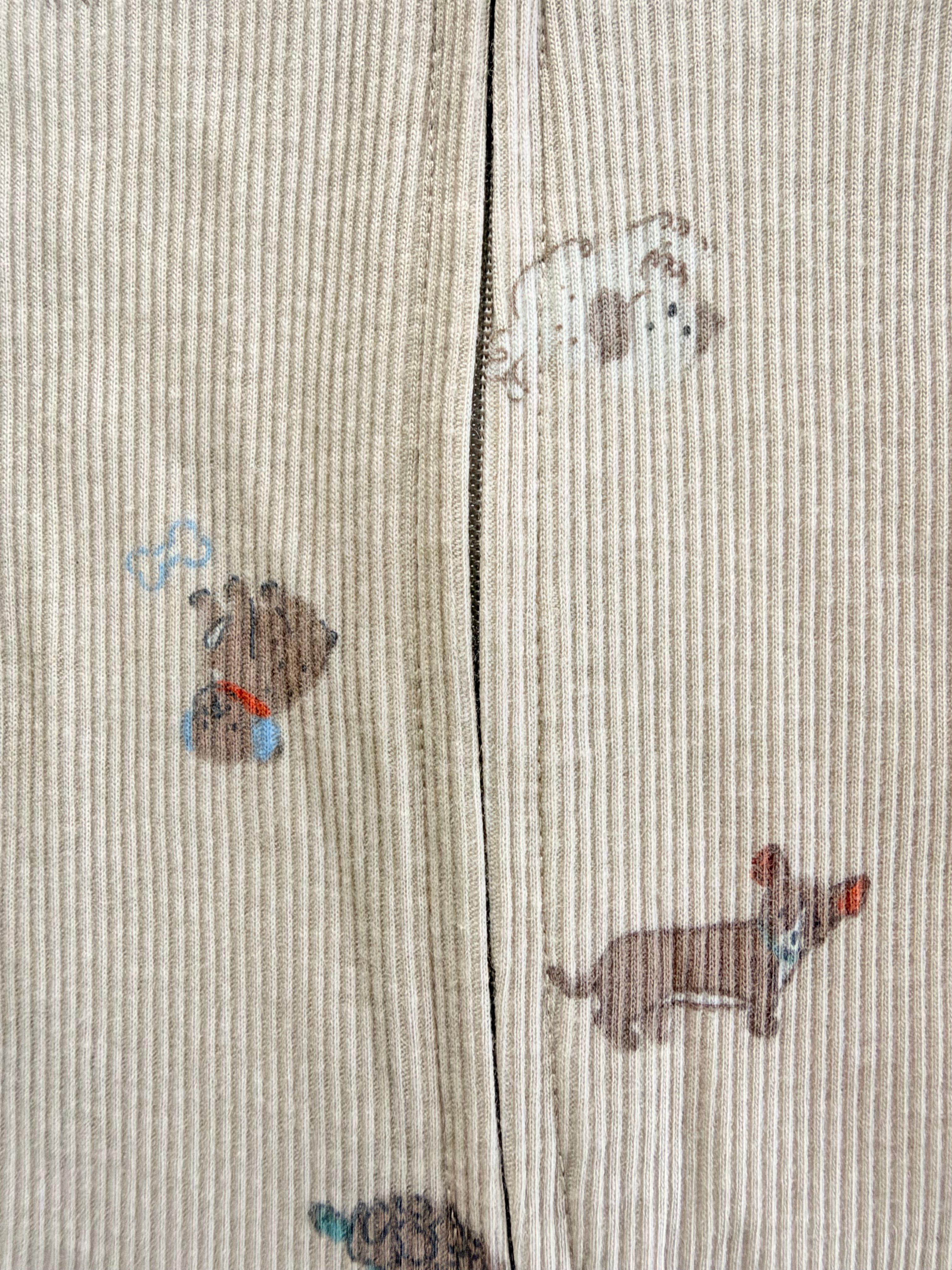 Body perritos cremallera bidireccional | Marrón