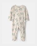Body floral cremallera bidireccional | Marfil