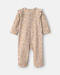 Body bebé flor cremallera bidireccional | Crema