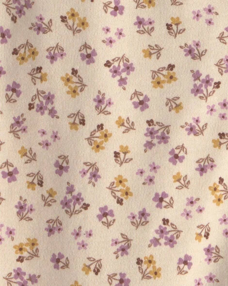 Body bebé flor cremallera bidireccional | Crema