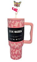 Termo Steve Madden 30 OZ Acero Inoxidable | Rosa Mariposa